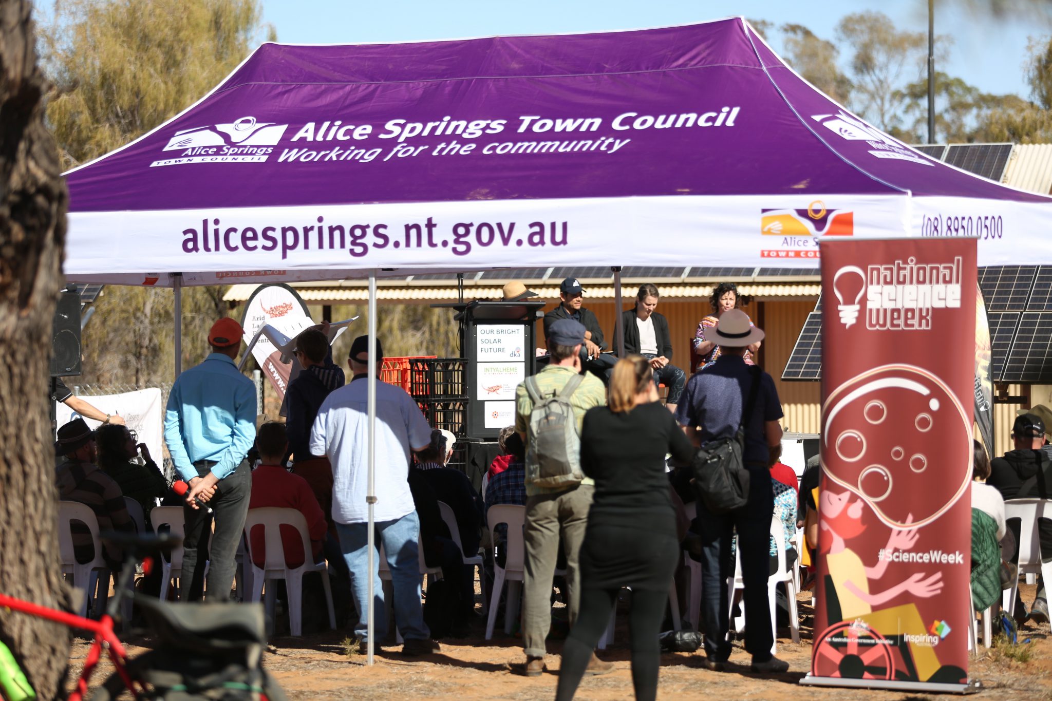 Tent at event in Alice Springs